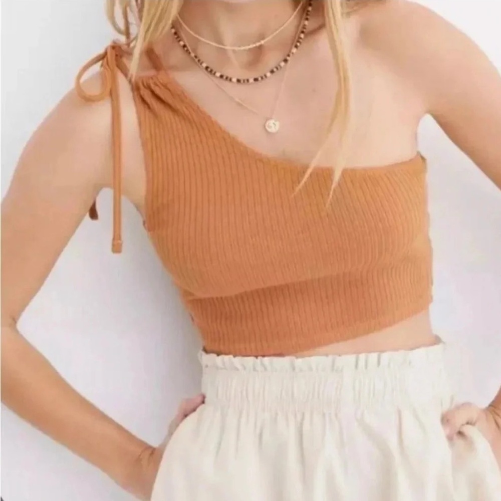 Aerie one shoulder crop top Size Medium
